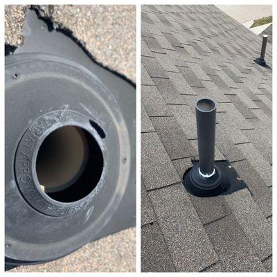 Roof repair done by Clear Vision Roofing!!