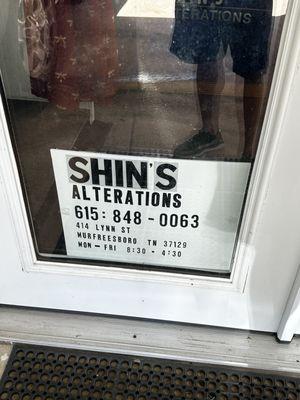 Shin's Address & Phone Number