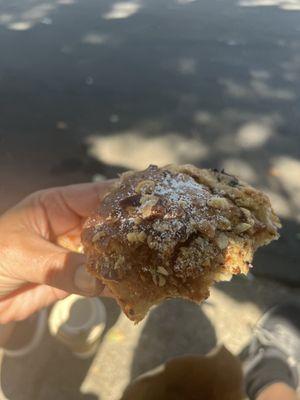 Hazelnut and chocolate croissant- that I have destroyed.