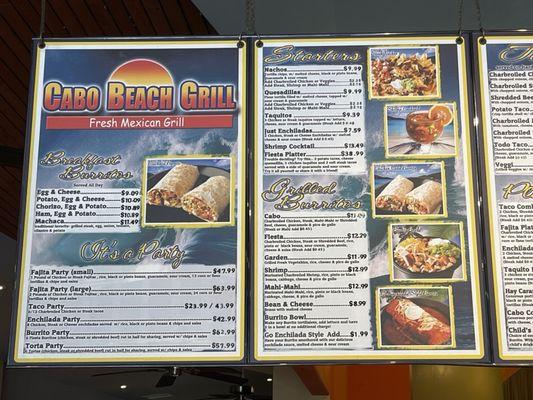 Menu part 1