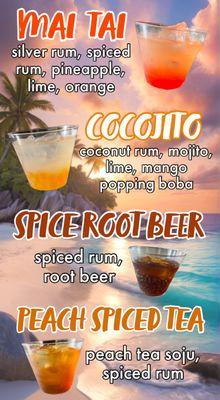 2024 National Rum Day cocktail event menu