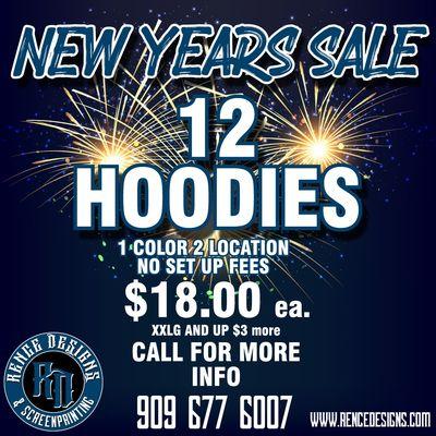 NEW years hoodie sale