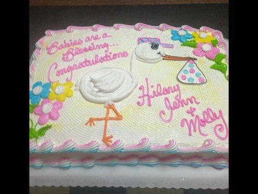 Baby shower cake!