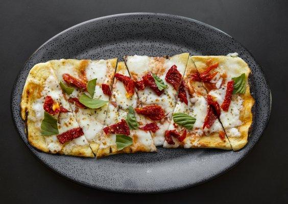 Margherita flat bread.