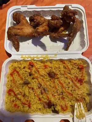 21. Roast Pork Fried Rice A2. Fried Chicken Wings