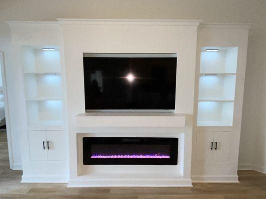 Custom Cabinets / Entertainment wall / Fireplace