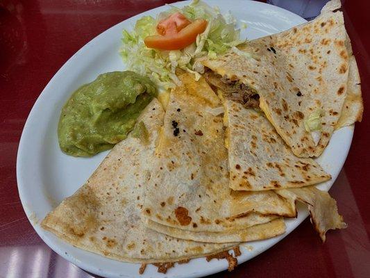 Half-Order Shedded Beef Quesadilla