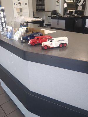 Trucks on the counter