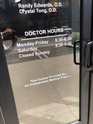 Dr's hours