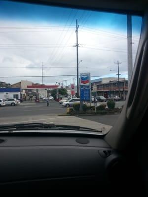 View from the pump. Current prices as of Jan 08, 2014.