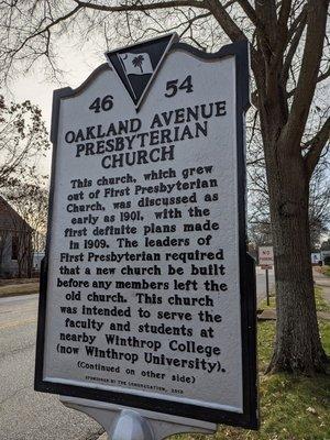 Oakland Avenue Presbyterian Church, Rock Hill