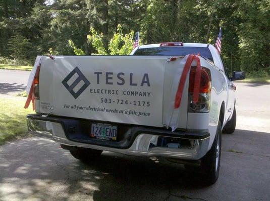 Tesla Electric at a community event