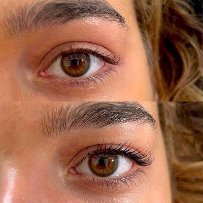 Lash lift and tint