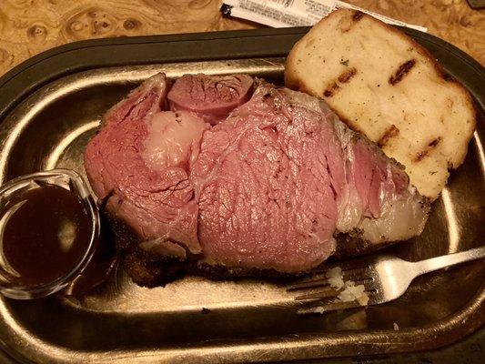 Medium rare prime rib