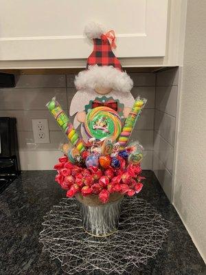 A candy bouquet