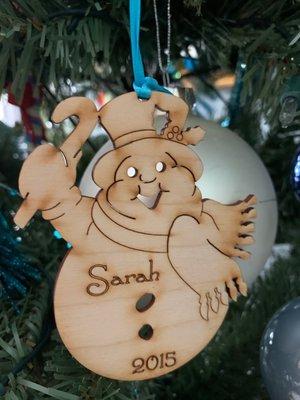 Engraved Christmas Ornaments