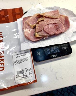 Grab n go ham by the pound is pretty close to true, even with all the packaging.  Sept 2022 price/lb. #UpCloseSavor