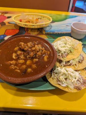 My favorite soup of all time. Pozole soup.