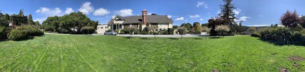 Easter egg hunt in front of the church