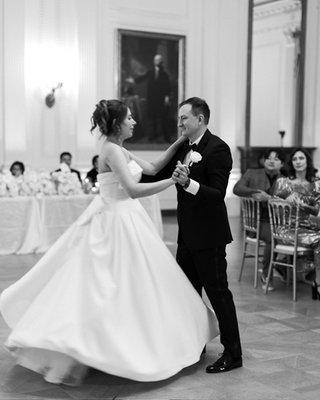 photo from our first dance