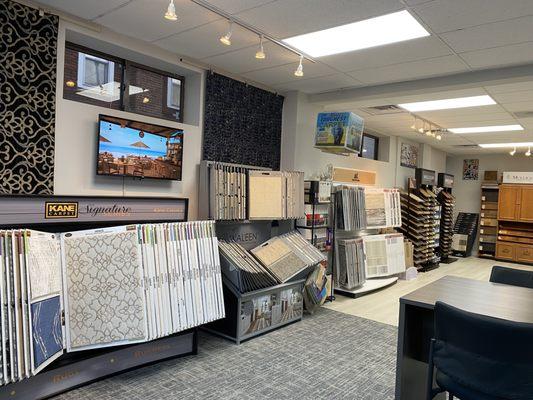 Great selection of both carpet and hard surface flooring