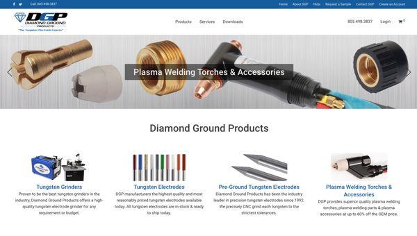 Cart Based site for Diamond Ground Products by Channel Islands Design