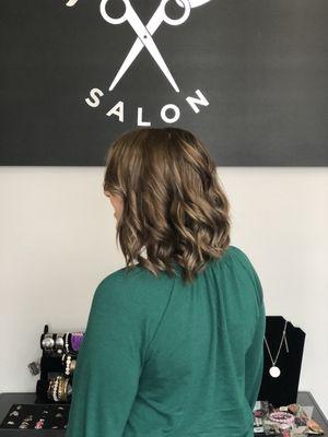 Balayage and all over color