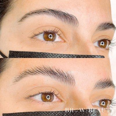 Brow lamination - fluffy brows with your existing brow hairs