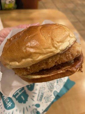 Cajun Flounder Sandwich