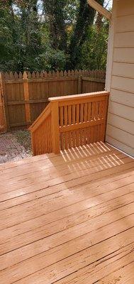 A deck I fixed and painted.