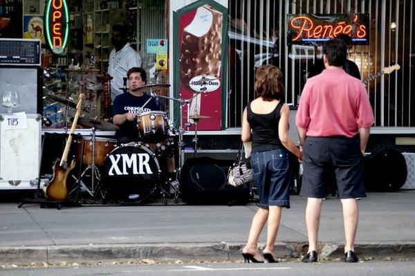 A Couple Enjoying the Tunes