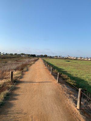 McCoy trail looking north towards the visitor center