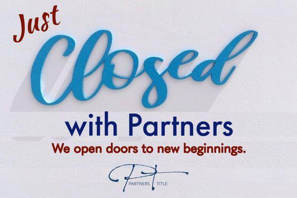 Partners Title Company: We open doors to new beginnings!