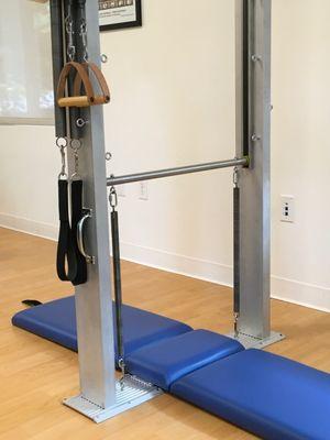 challenge your body alignment with the workout on the guillotine.