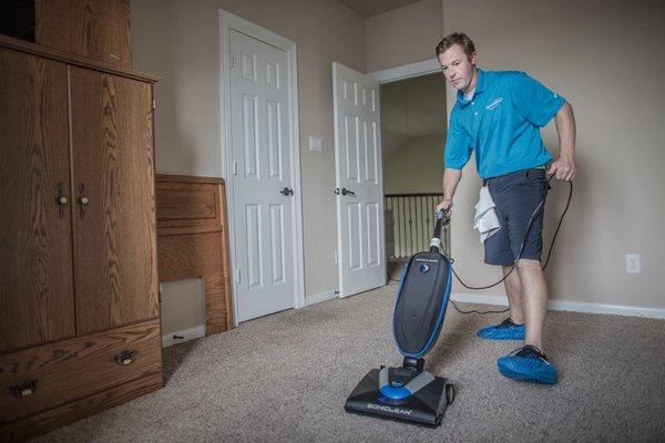 Proper vacuuming is the first step to a clean carpet.