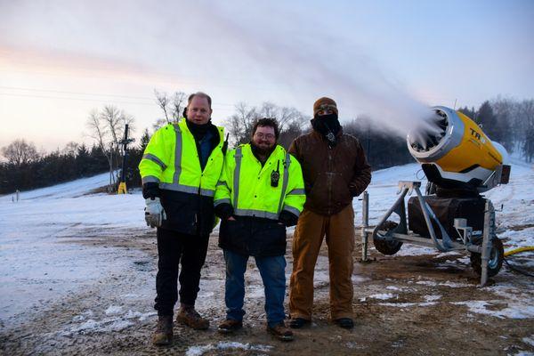 Our snowmaking crew works overnight to ensure the best experience for you when you visit Mt. Crescent.