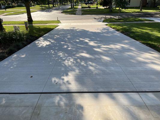 Brand new driveway and garage floor!