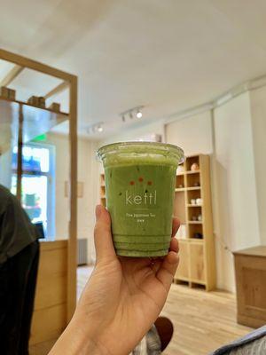 Matcha Latte ($6) with Oat Milk - why so smol