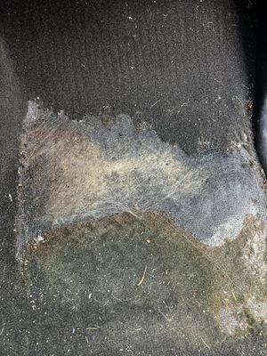 Melted carpet