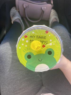 The cute top of one of the drinks!