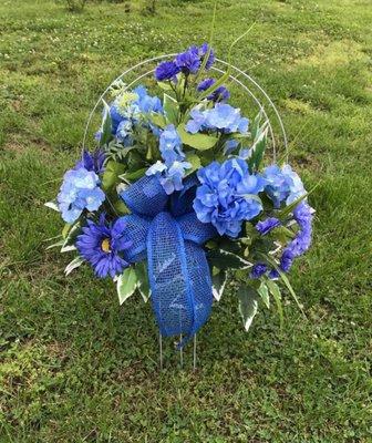 Memorial Day monument sprays, or ground stakes.