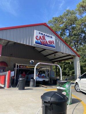 Car wash entrance