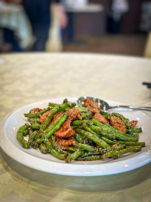 new lunch item - beef string bean