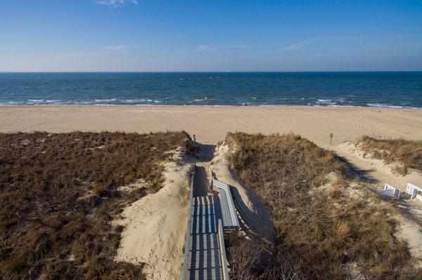 Osprey Villa beach access, off Page Avenue in Chesapeake Beach / Lynnhaven Shores, Virginia Beach, VA 23451