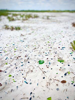 It's a sea of sea glass