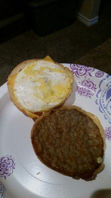 Hamburger bun for a biscuit.