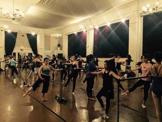 Adult Ballet Class in the Baker Studio