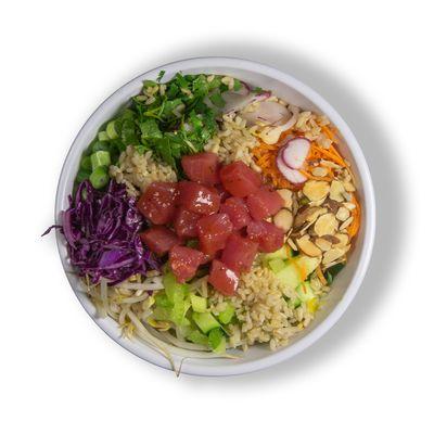 This Summer's delicious Poke Bowl with sushi grade tuna.