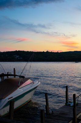 Sunset on the dock.