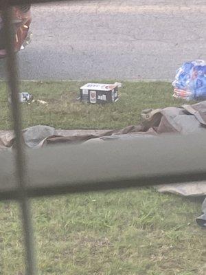 More beer from the crew on my lawn during the work day